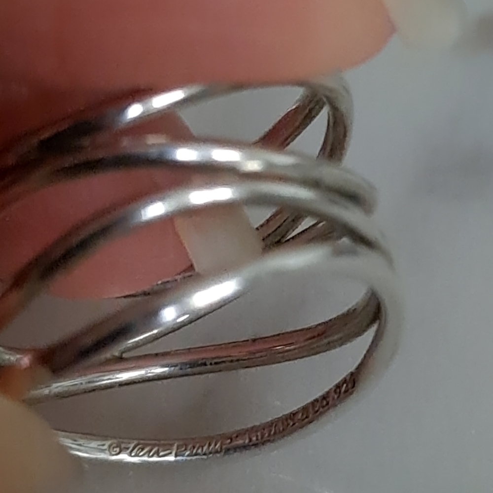 Authentic Tiffany & Co. Elsa Peretti Five Row Wave ring - Picture 16 of 16